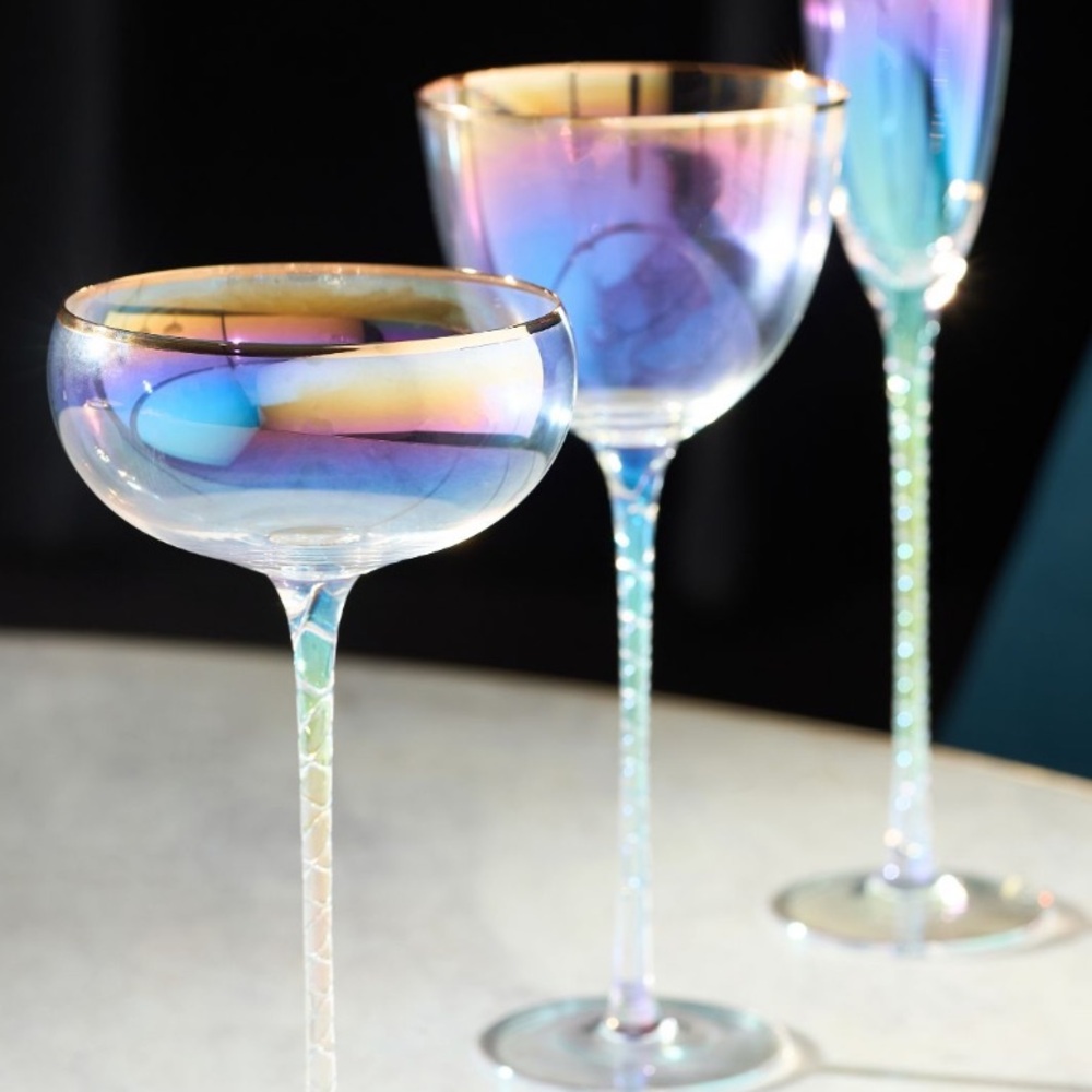 Alta assorted wine coupes glasses